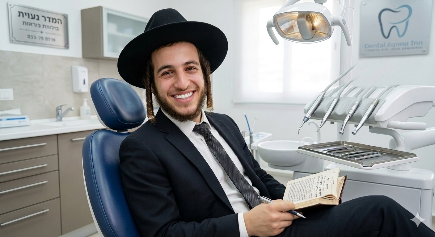 מטופל מרוצה עם חיוך שלם לאחר טיפול יישור שיניים בקשתיות שקופות אוביוליין
